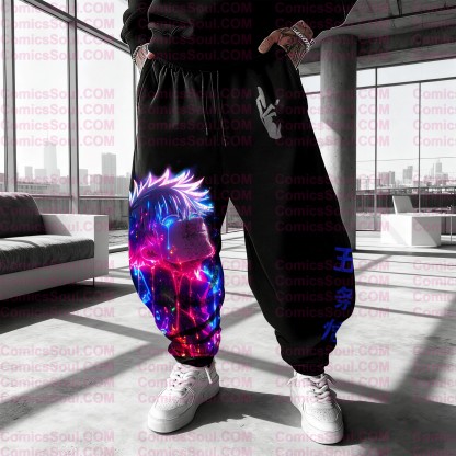 plus velvetUnisex Casual Anime Streetwear Pants