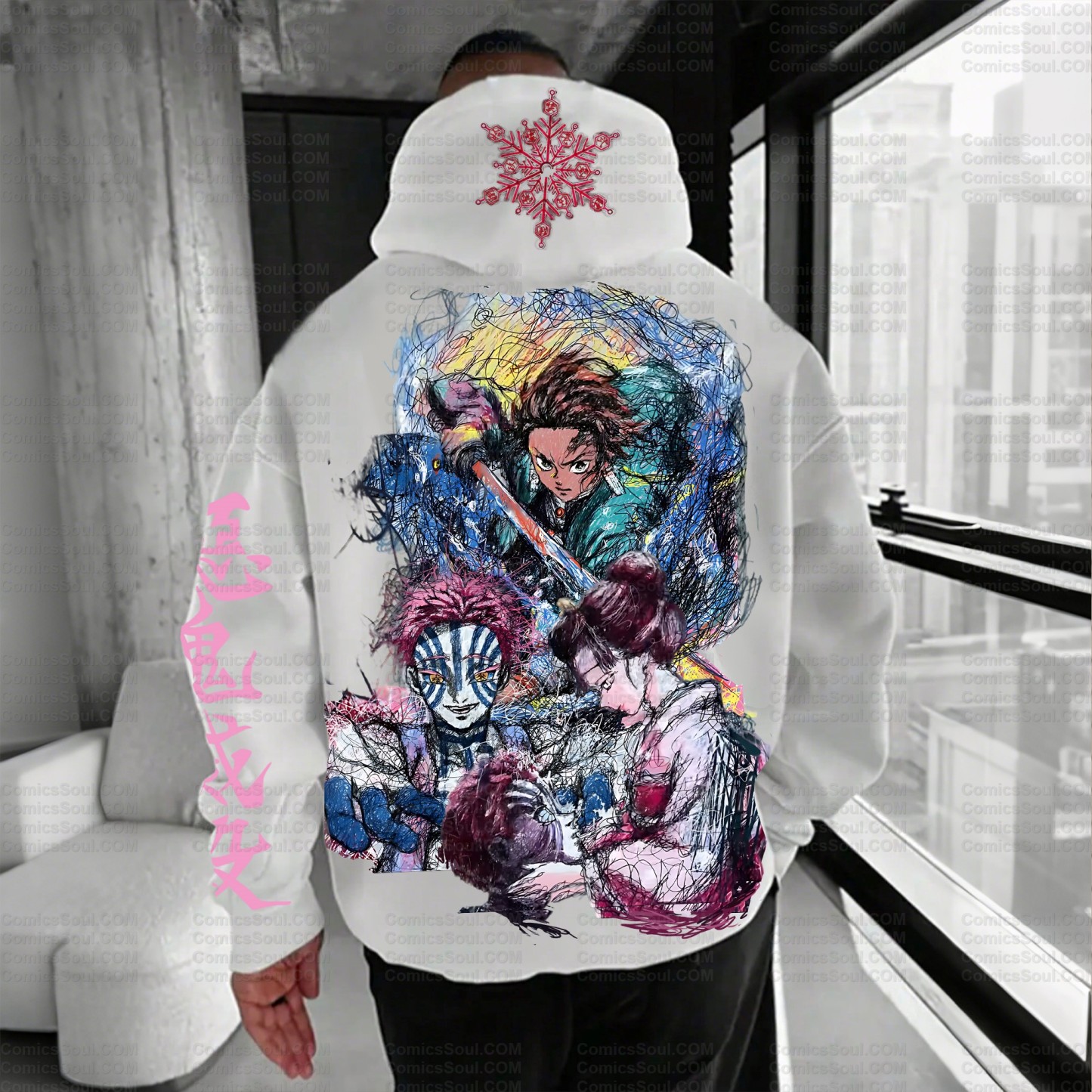 Unisex Anime Graphic Streetwear Vintage Hoodie