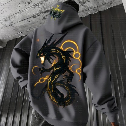 Plus Velvet Unisex Anime Graphic Streetwear Vintage Hoodie