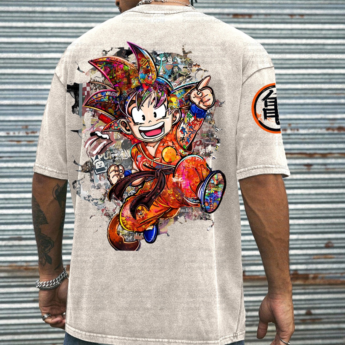 Printed Unisex Washed T-Shirt