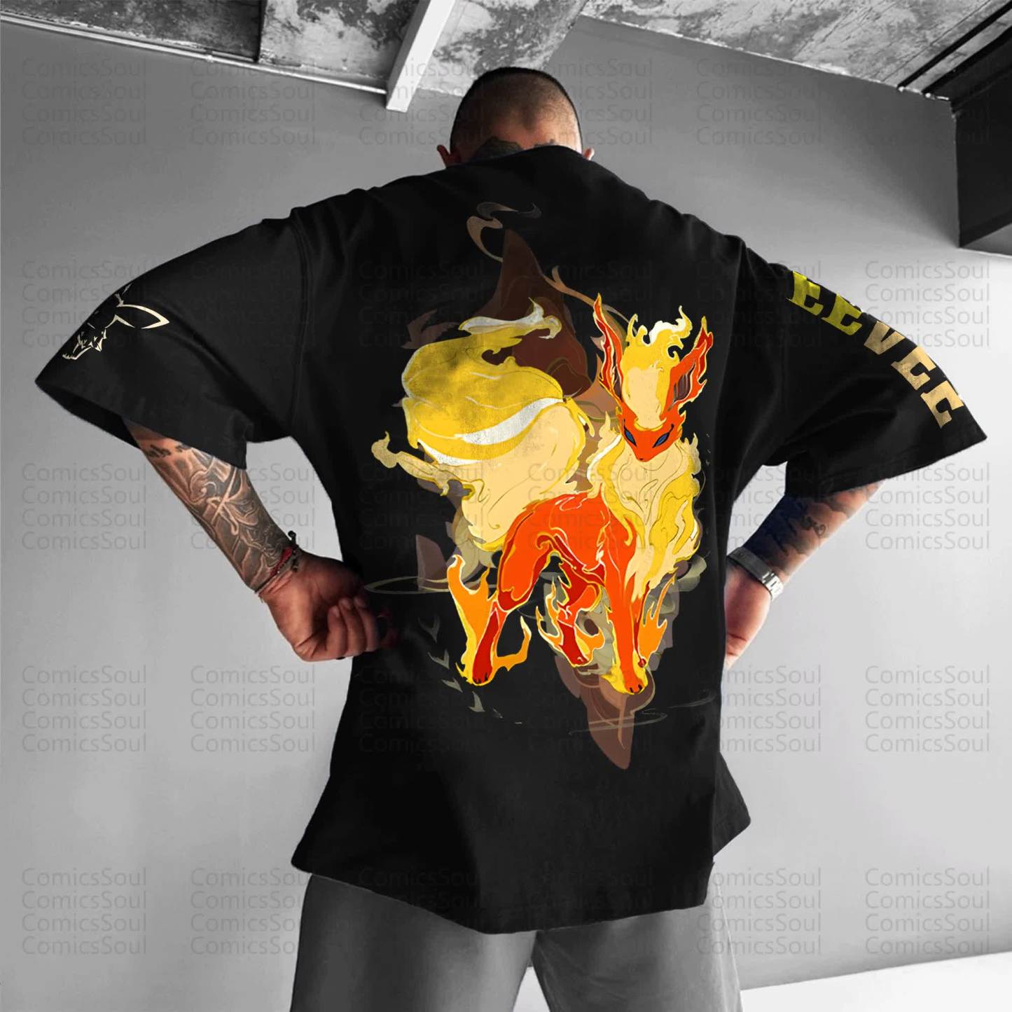 Unisex Anime Inspired Vintage T-Shirt丨Demon Slayer X Pokémon