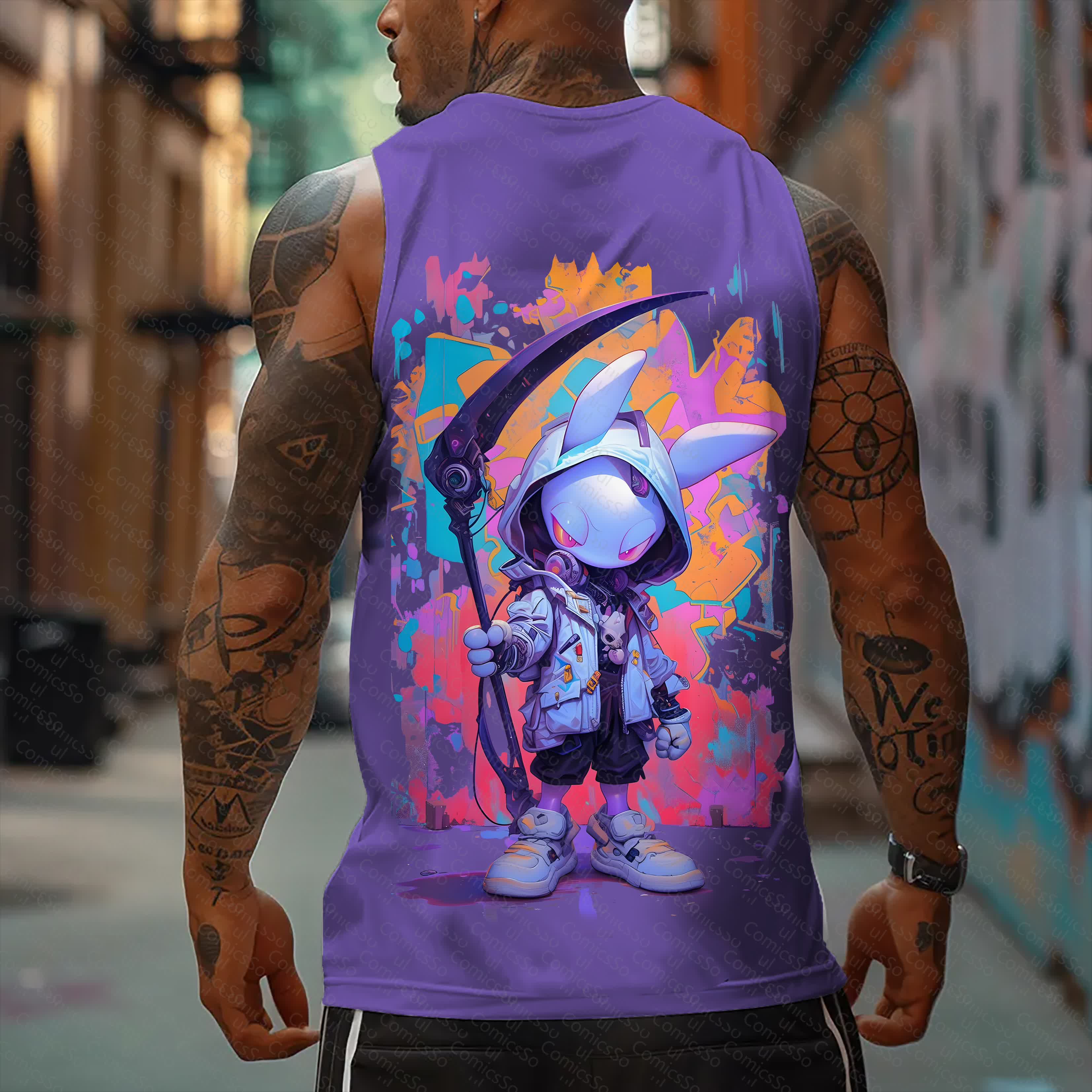 Unisex  “Pokémon” Casual Anime  Tank Top