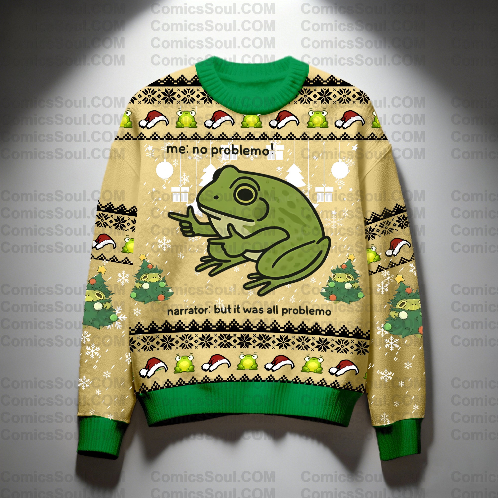 Christmas Plus Velvet Unisex Anime Inspired Vintage Sweatshirt