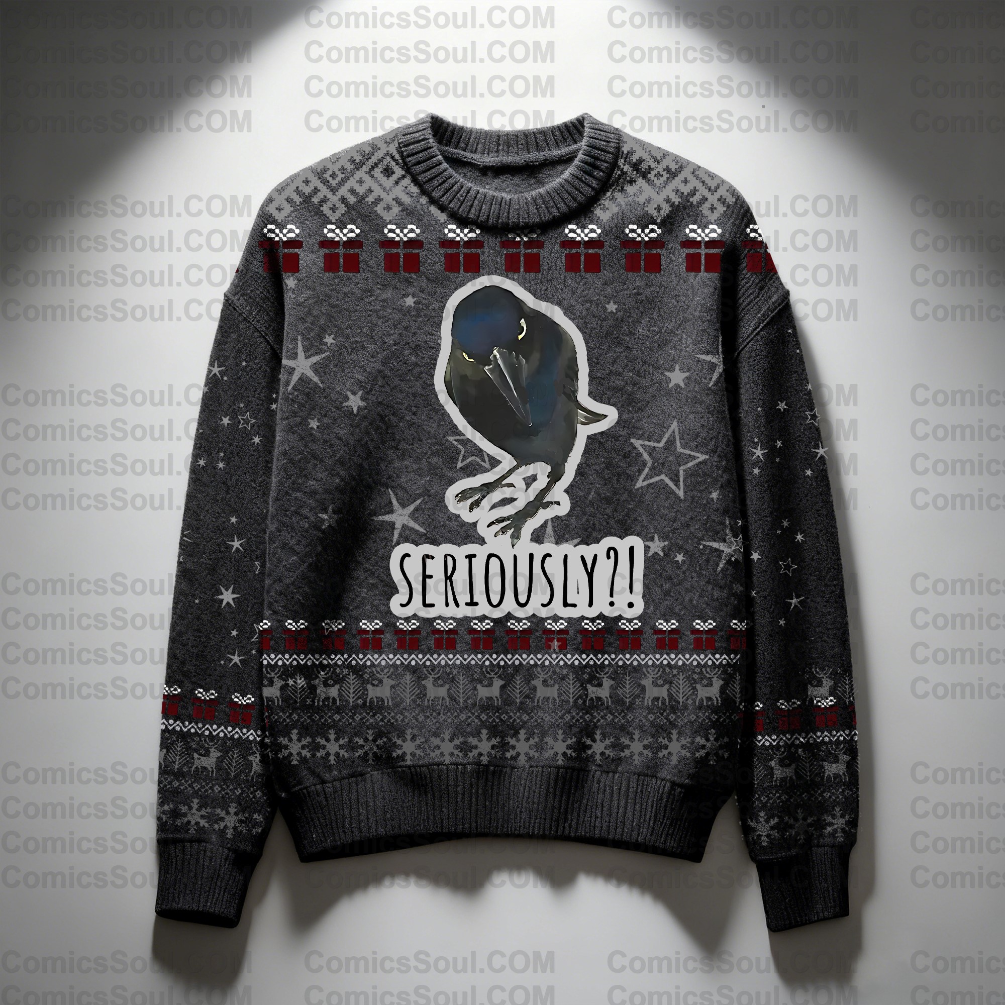 Christmas Plus Velvet Unisex Anime Inspired Vintage Sweatshirt