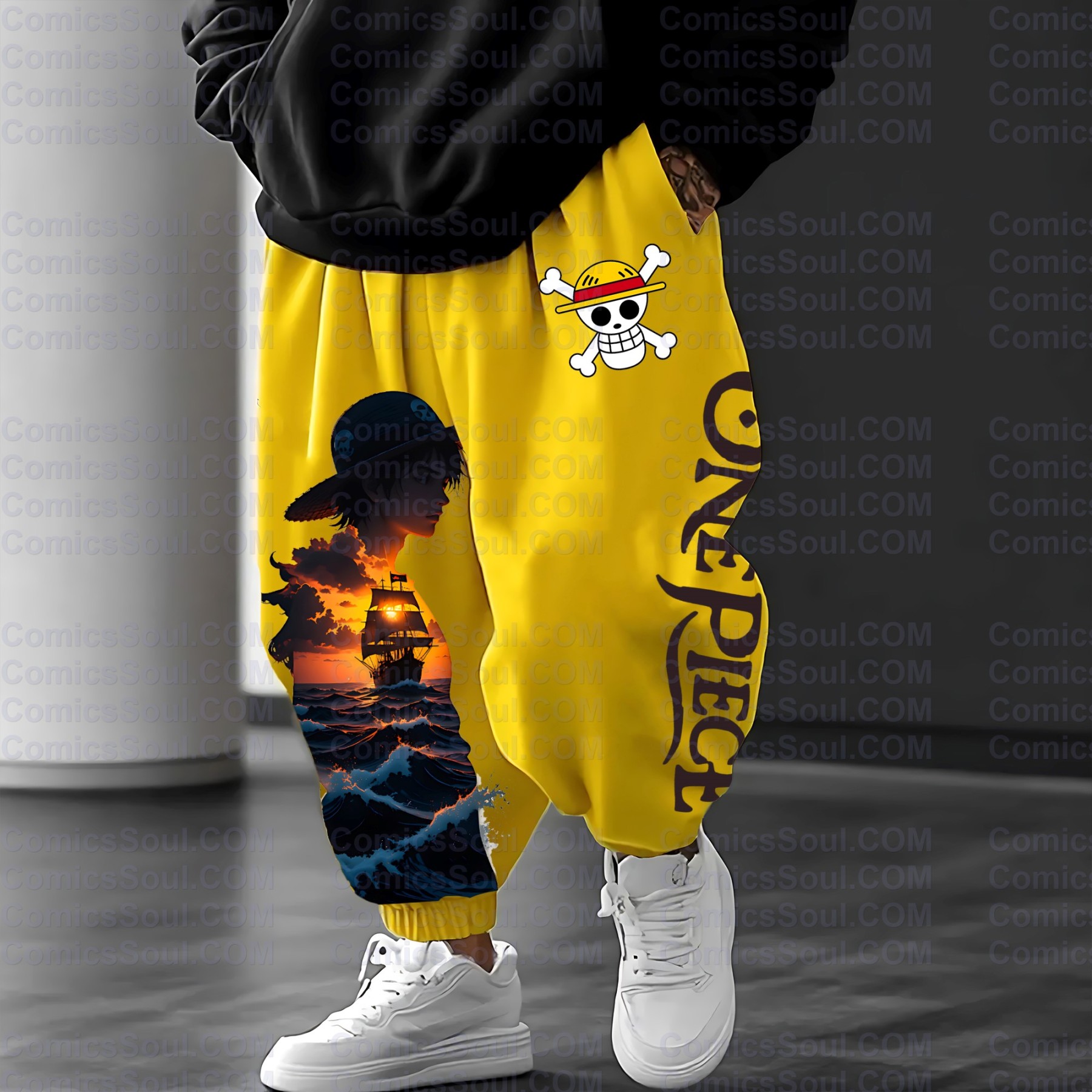 Unisex Casual Anime Streetwear Pants