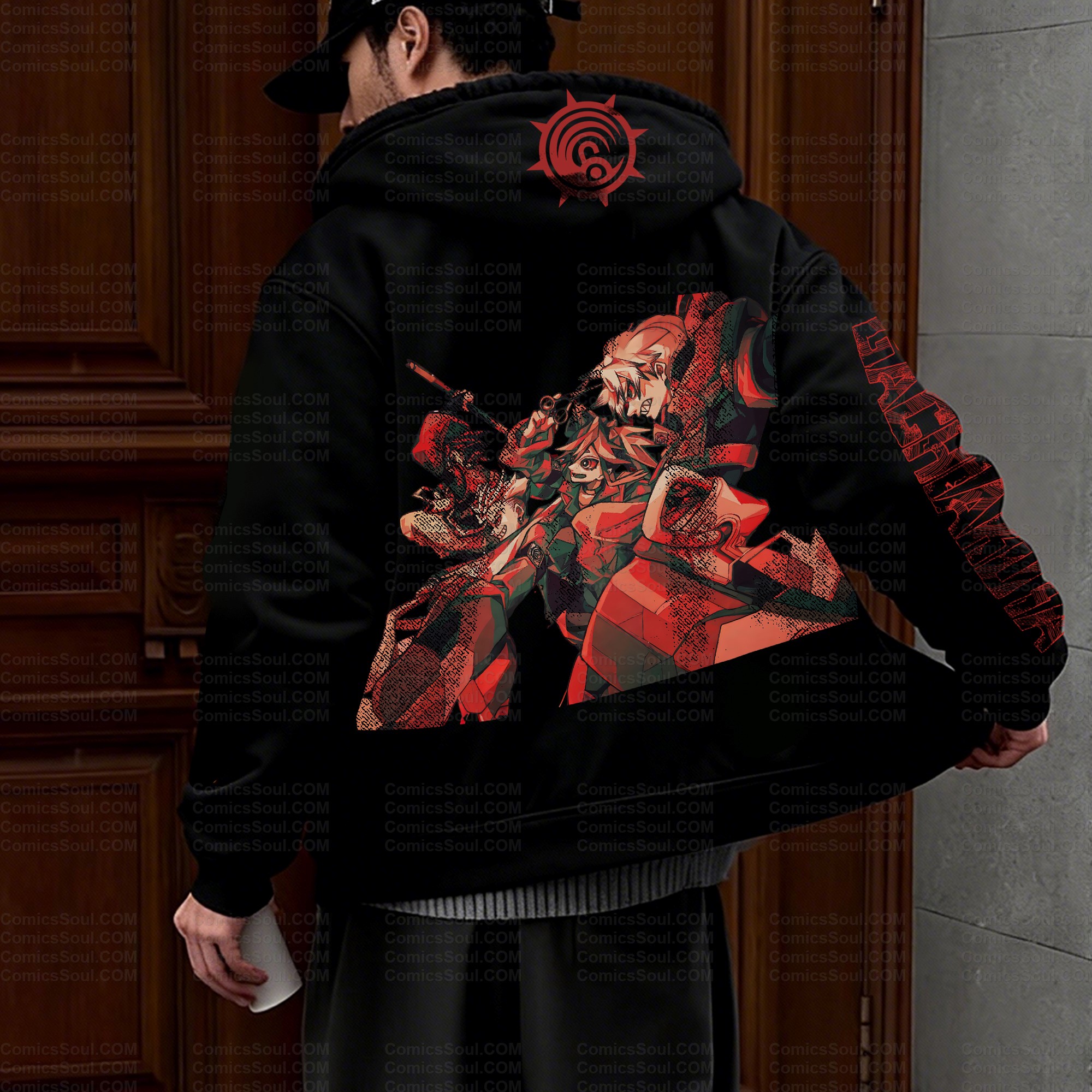 Unisex Graphic Streetwear Vintage Zipper Cardigan Plush Hoodie