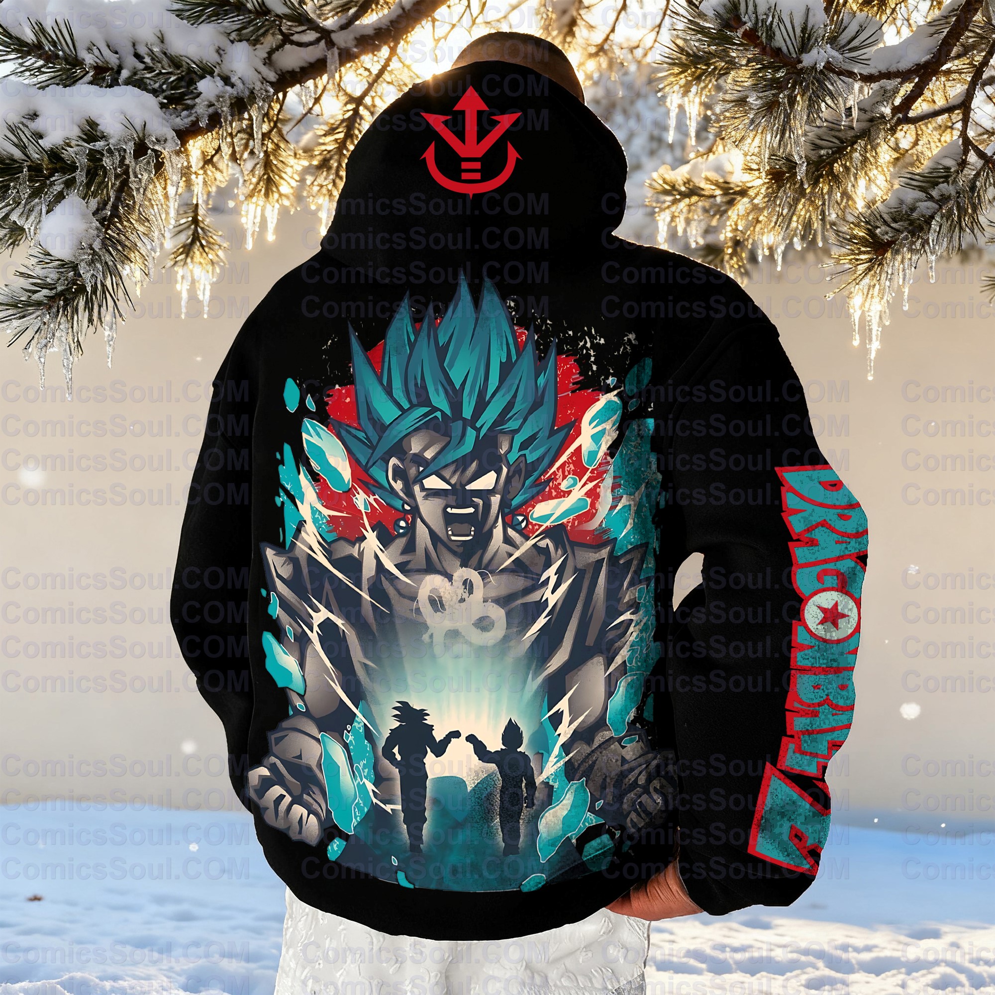 Plus Velvet Unisex Anime Graphic Streetwear Vintage Hoodie