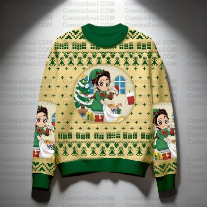 ChristmasPlus Velvet Unisex Anime Inspired Vintage Sweatshirt