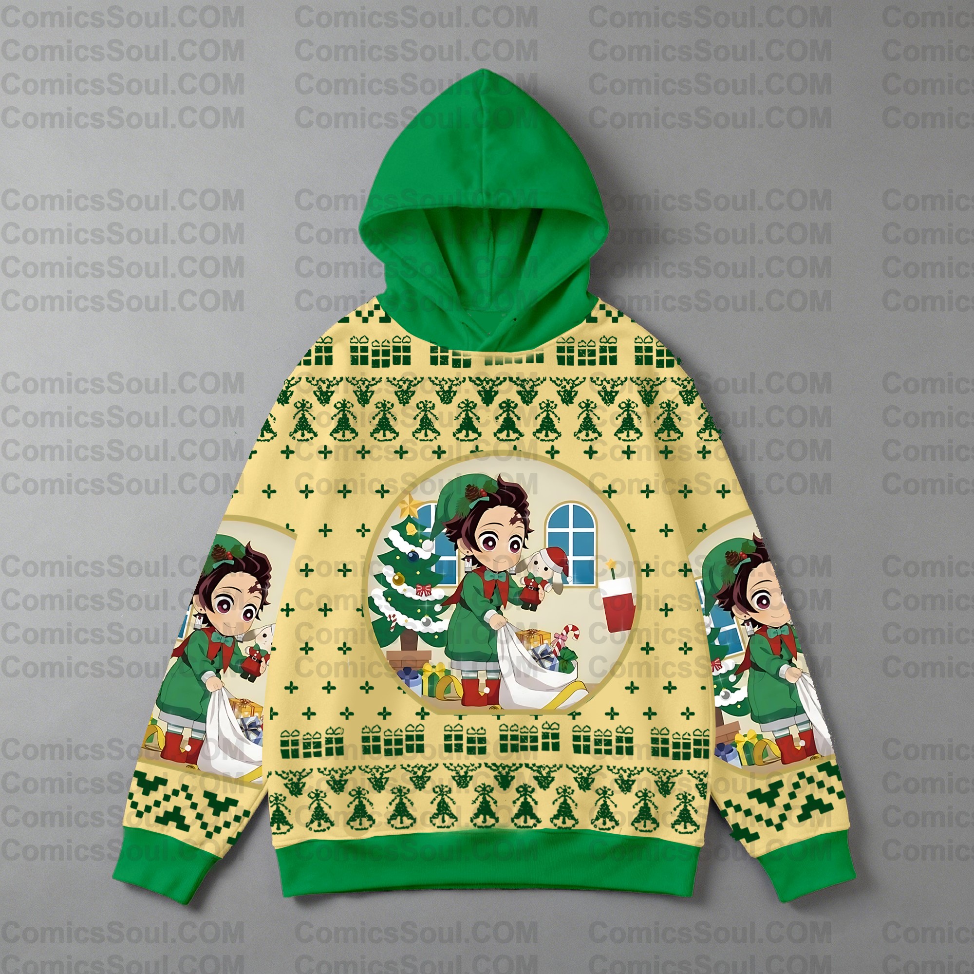 Plus Velvet Unisex Anime Graphic Streetwear Vintage Hoodie