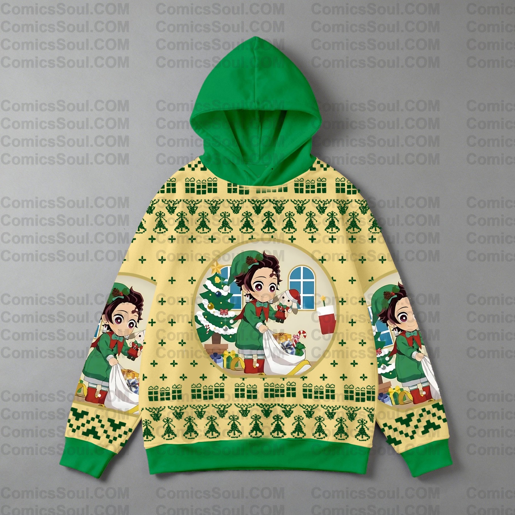 Plus Velvet Unisex Anime Graphic Streetwear Vintage Hoodie