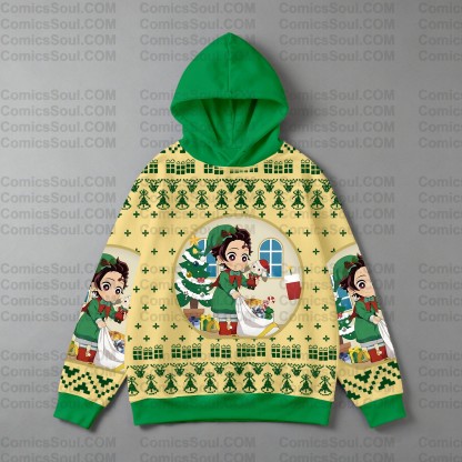 Plus Velvet Unisex Anime Graphic Streetwear Vintage Hoodie