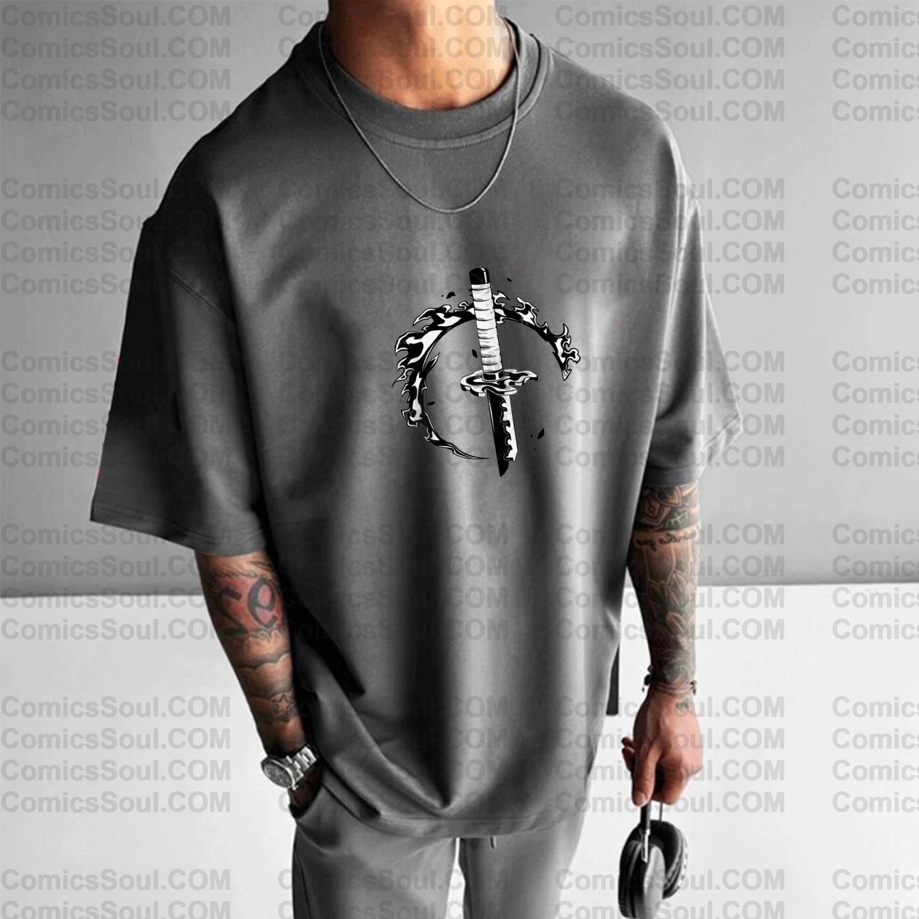 Unisex Anime Inspired Vintage T-Shirt