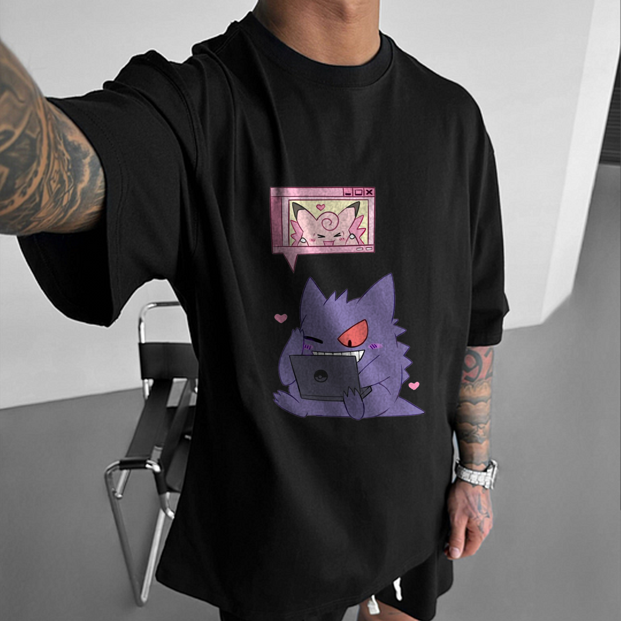 Unisex "Pokémon" Anime Inspired Vintage T-Shirt