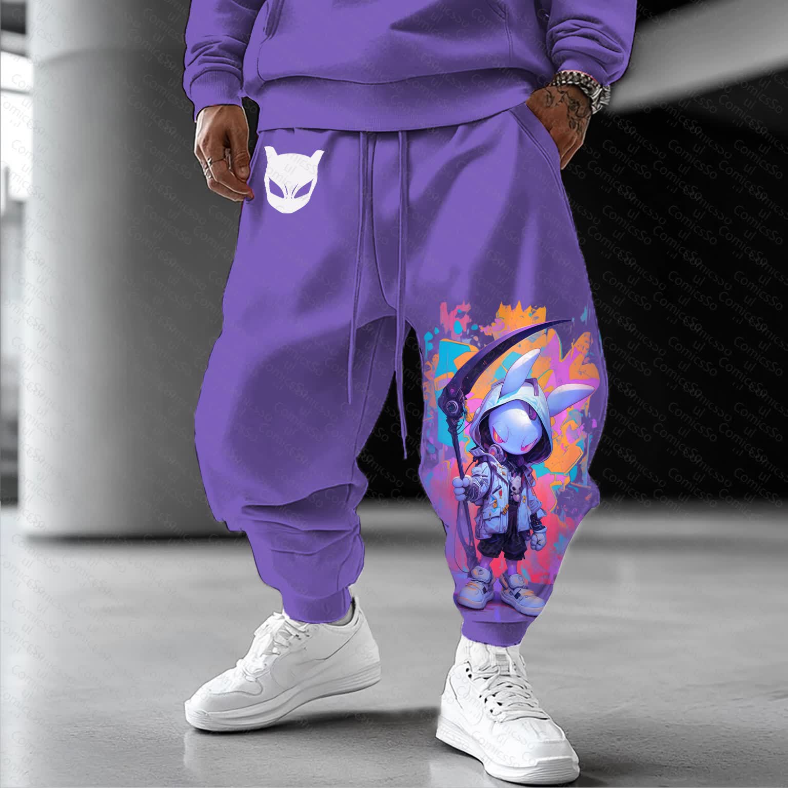 Unisex  “Pokémon” Casual Anime Streetwear Pant