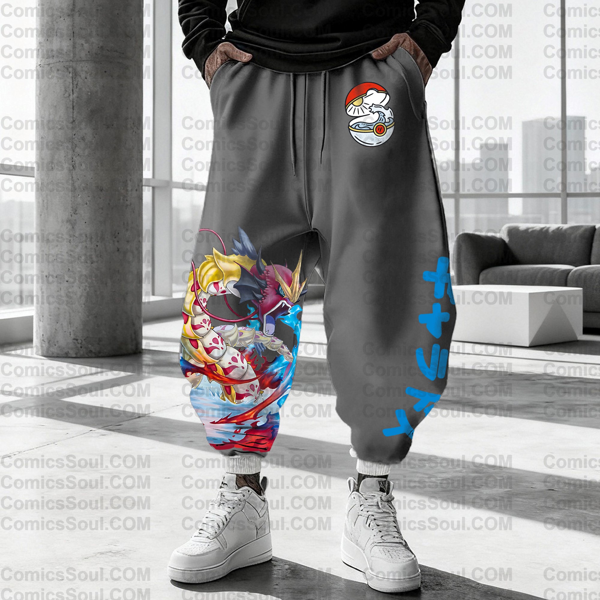 (Plus Velvet)Unisex Casual Anime Streetwear Pants