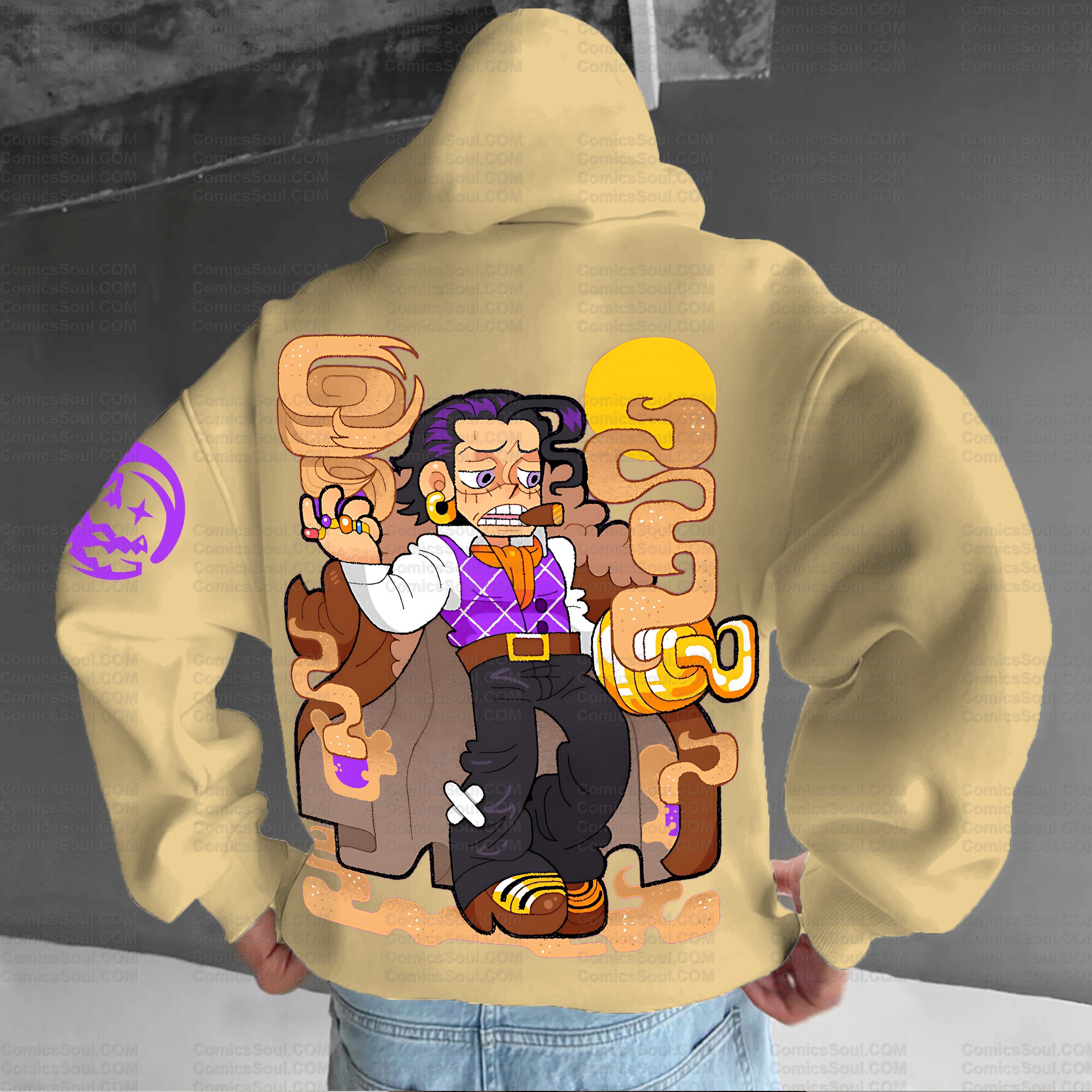 Plus Velvet Unisex Anime Graphic Streetwear Vintage Hoodie