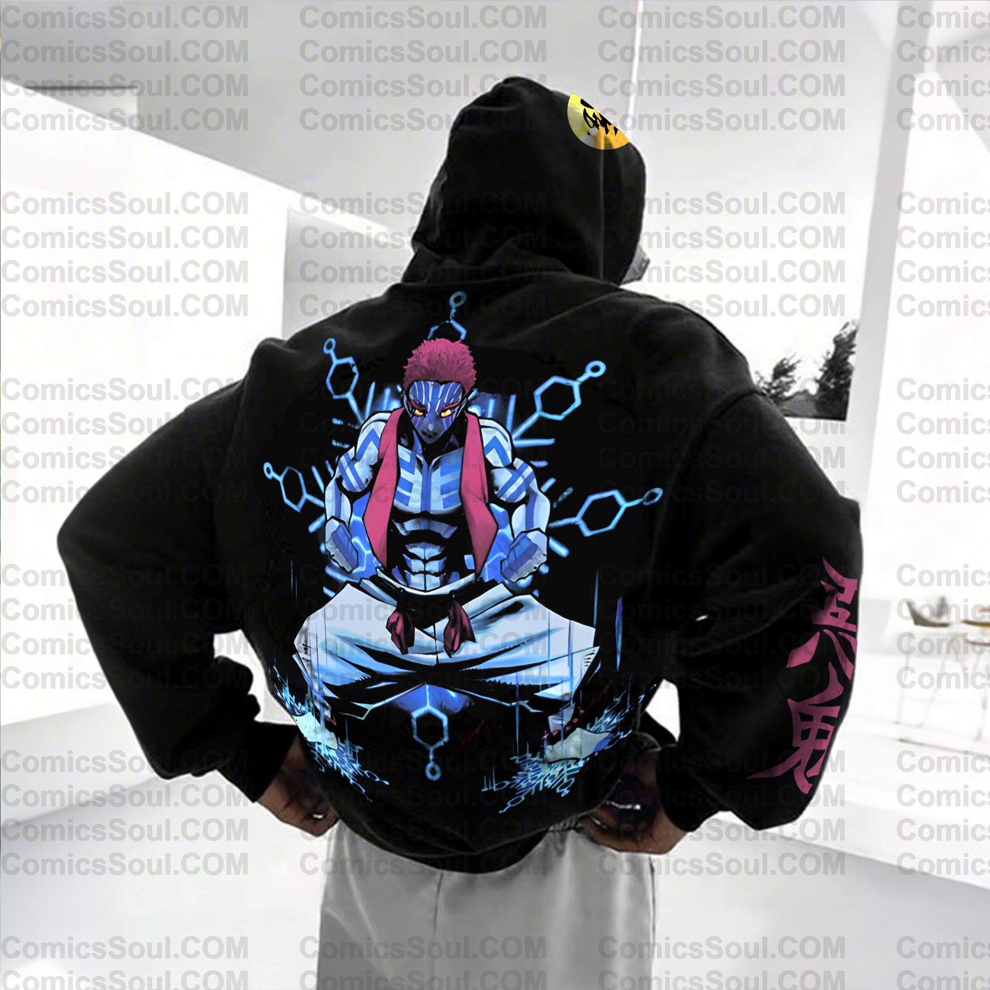 Unisex “Demon Slayer” Anime Graphic Streetwear Vintage Hoodie