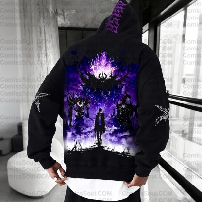 Unisex Anime Graphic Streetwear Wintage Plush Hoodie