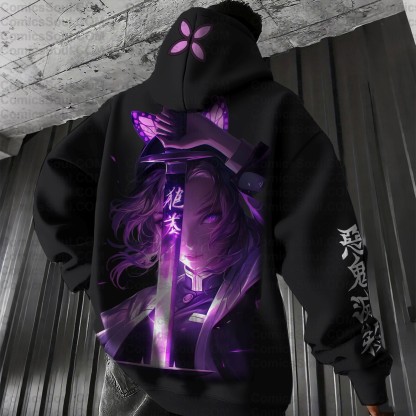 Unisex Anime Graphic Streetwear Vintage Hoodie| KNY