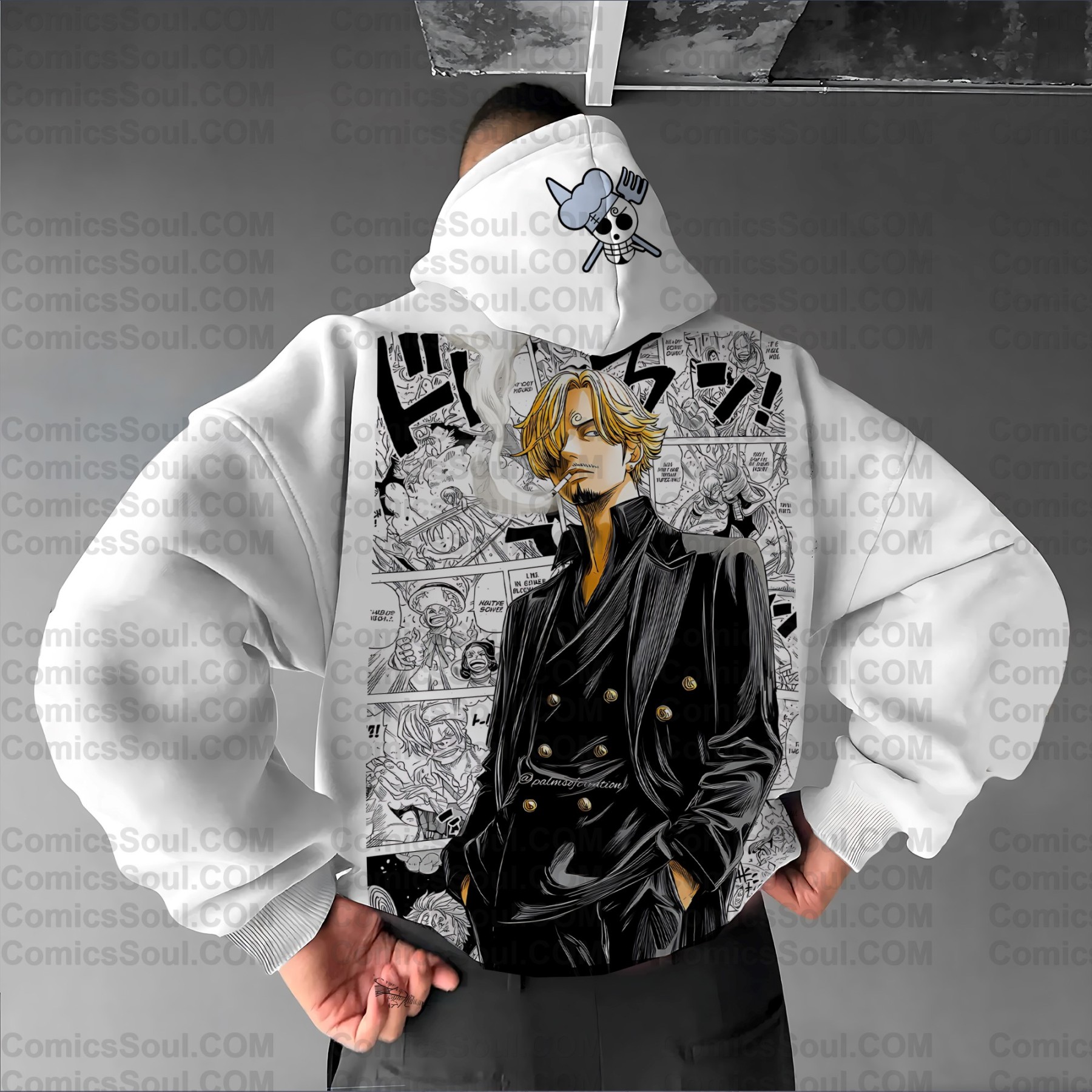 Plus Velvet Unisex Anime Graphic Streetwear Vintage Hoodie