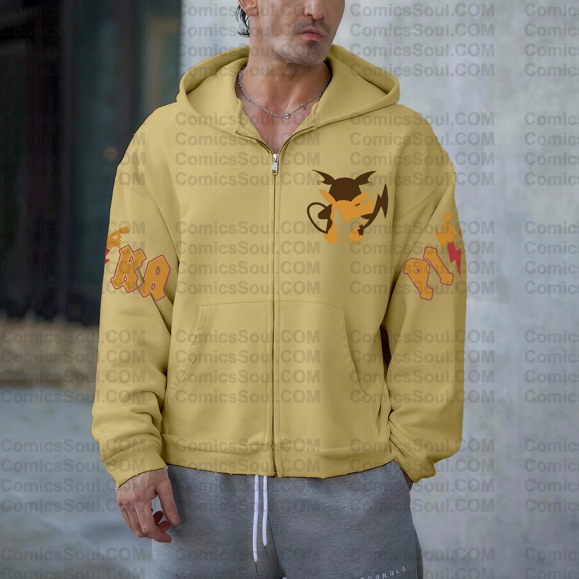 Unisex Graphic Streetwear Vintage Zipper Cardigan Plush Hoodie