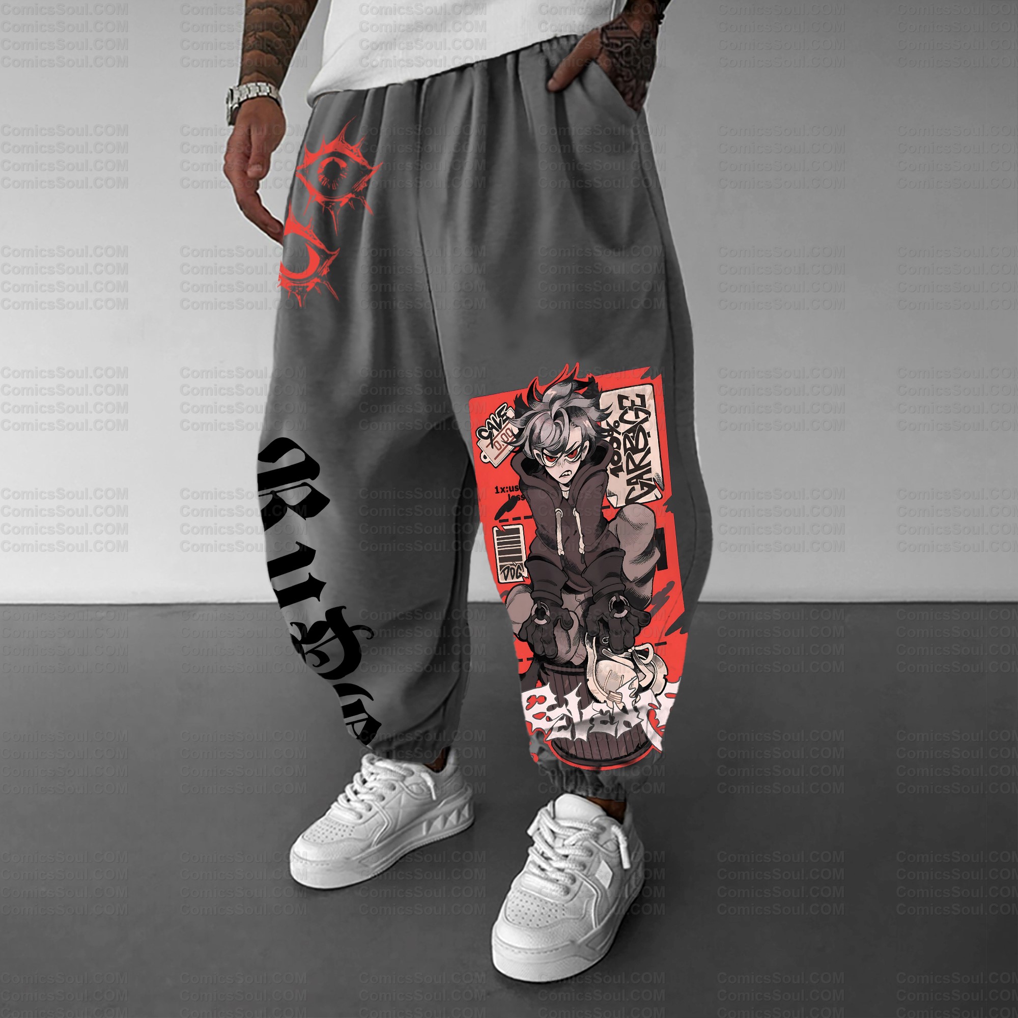 Unisex Anime Inspired Vintage Plush Pants