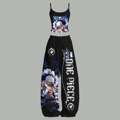 One Piece Top & Elasticated Trousers Two-Piece Set