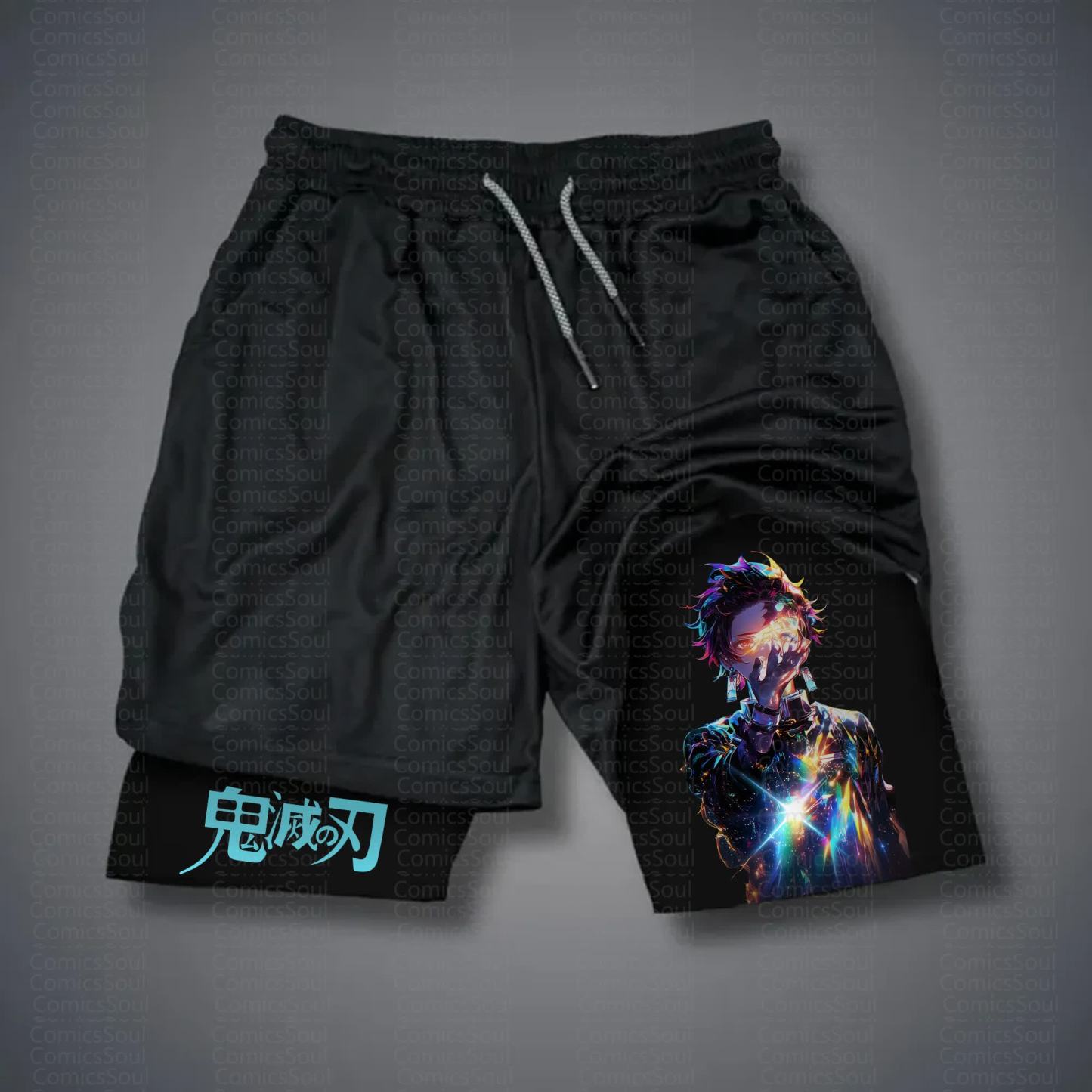 Unisex Casual Anime Streetwear Shorts 丨Demon Slayer X Pokémon
