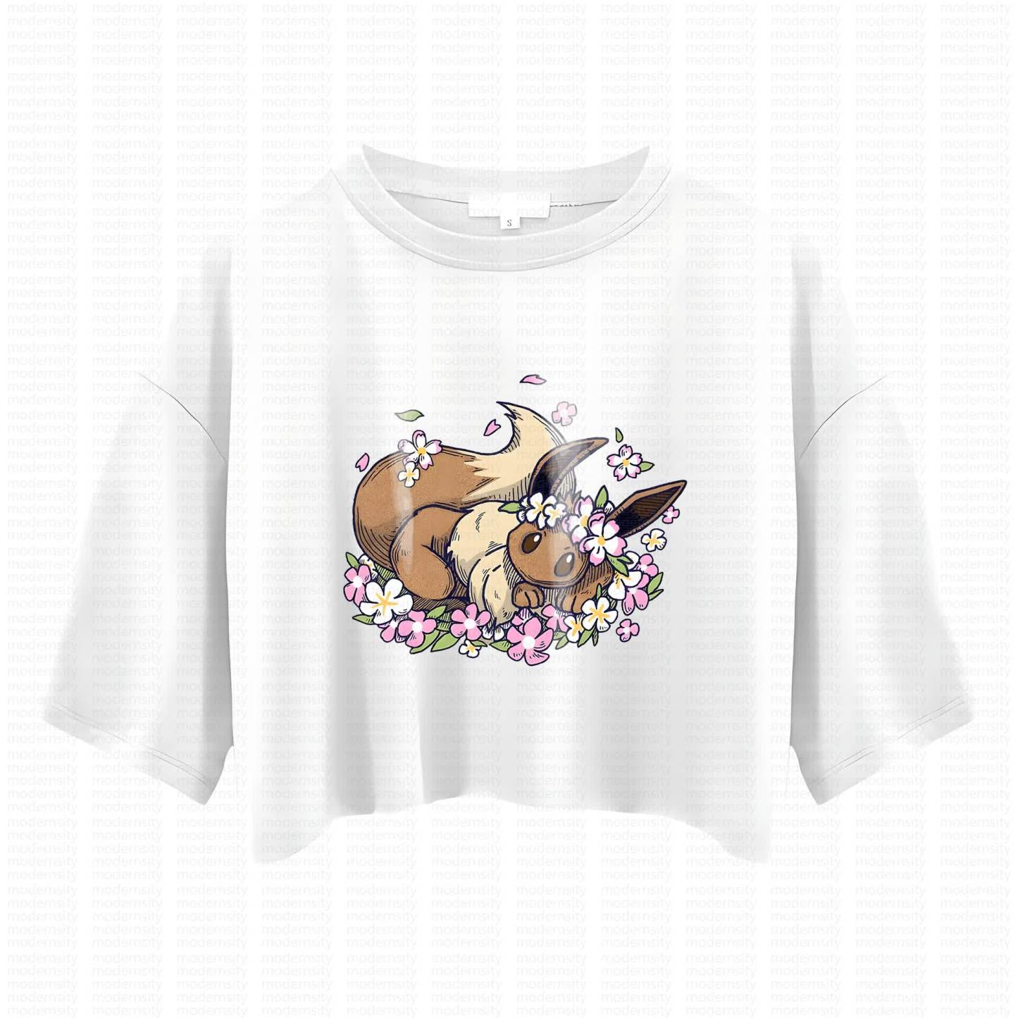 Cute and playful "Pokémon" summer women's cropped top