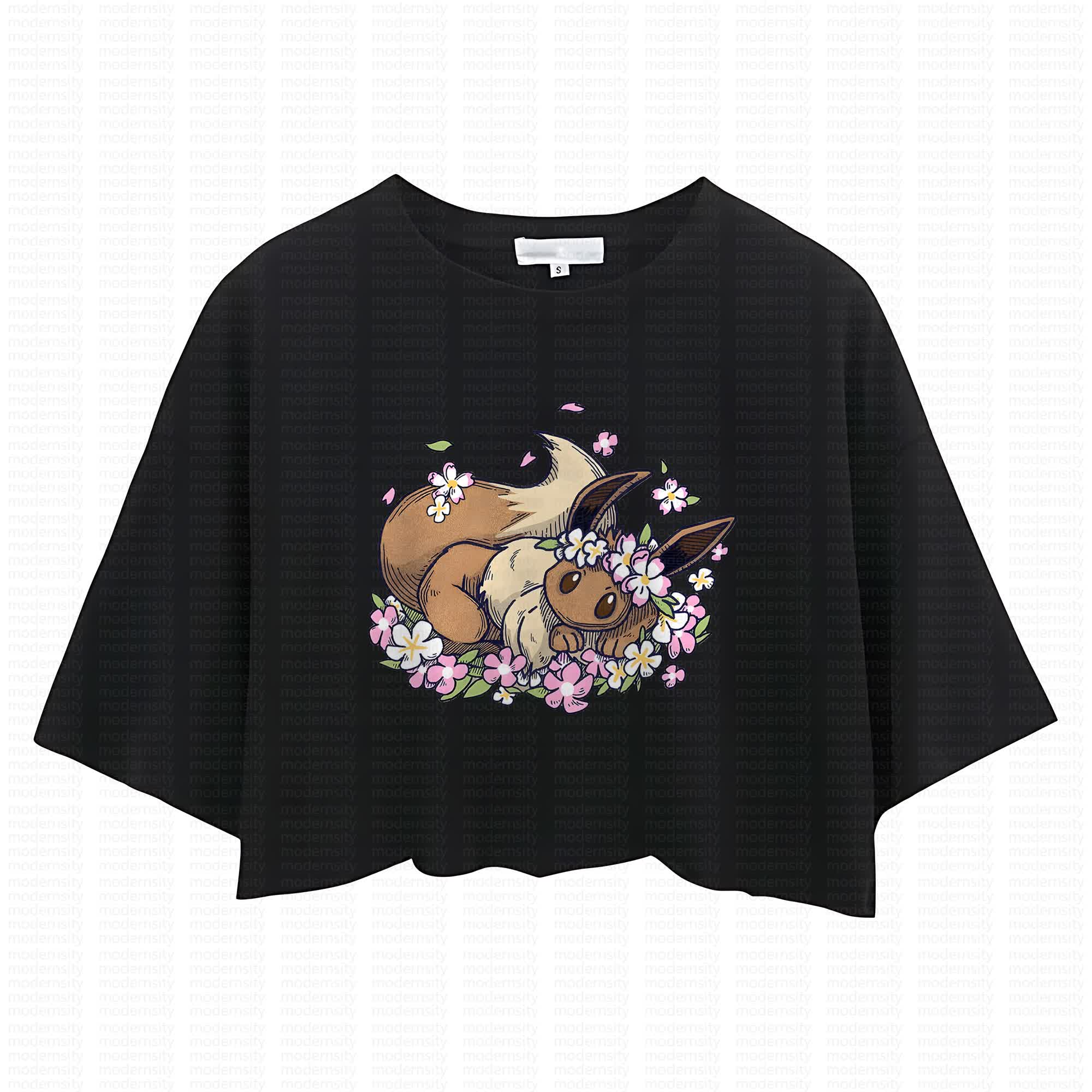 Cute and playful "Pokémon" summer women's cropped top