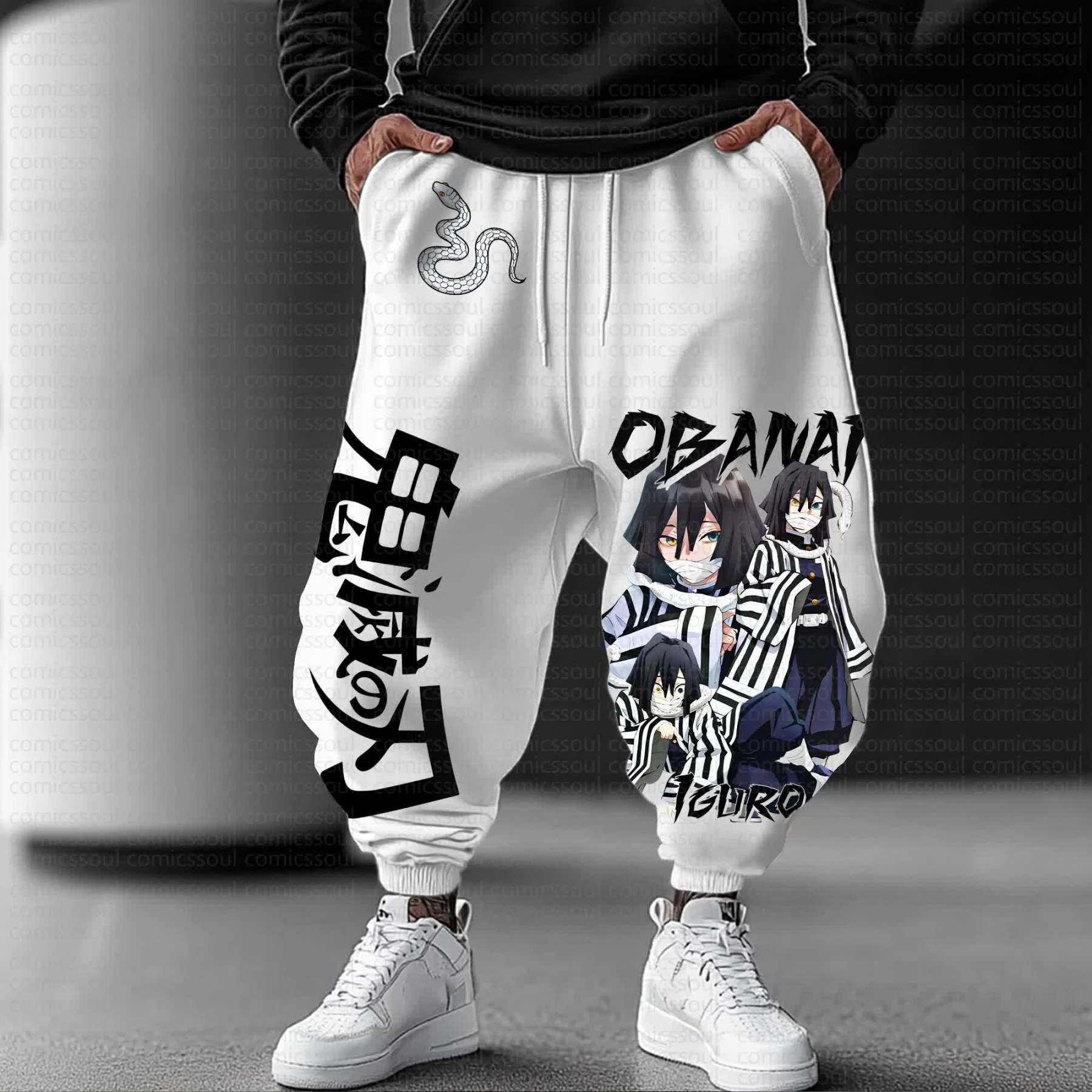 Unisex Anime Inspired Vintage Pants丨Demon Slayer X Pokémon