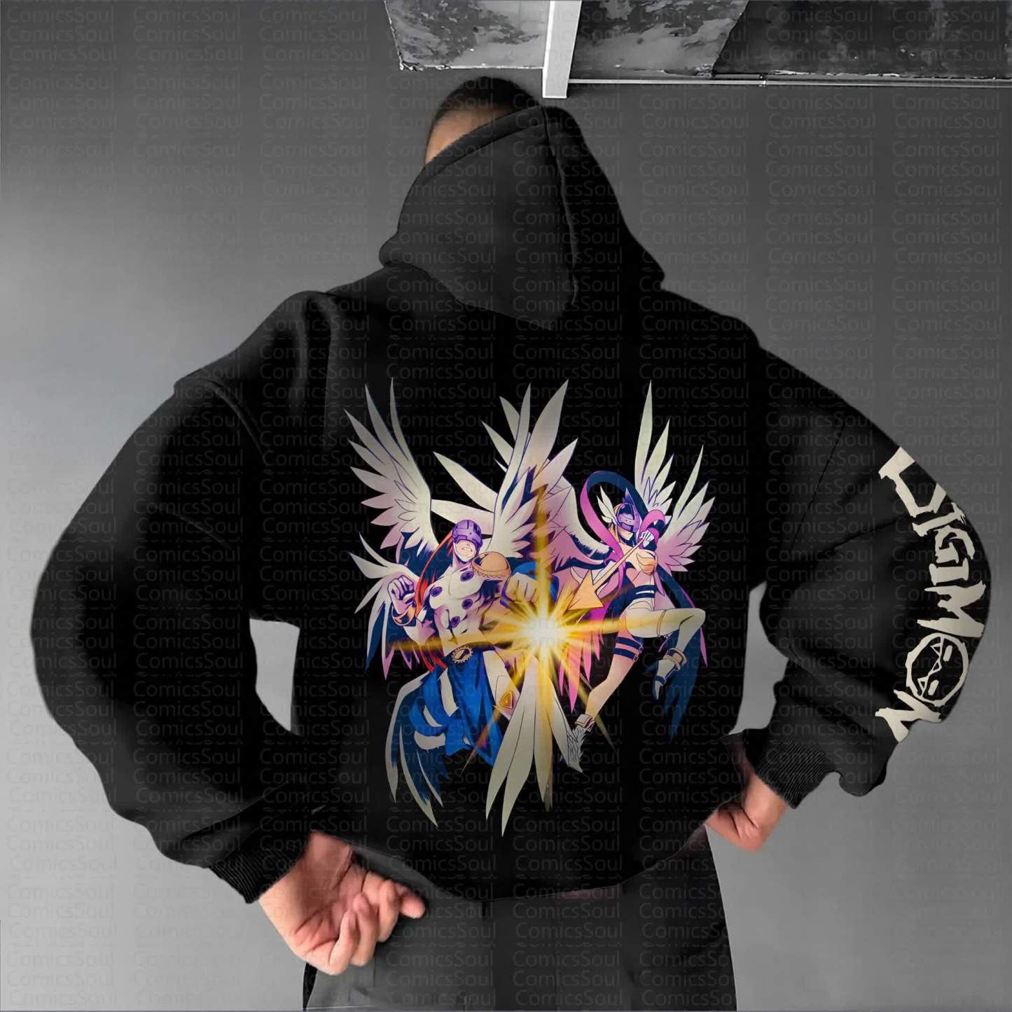 Unisex Anime Graphic Streetwear Vintage Hoodie丨Demon Slayer X Pokémon