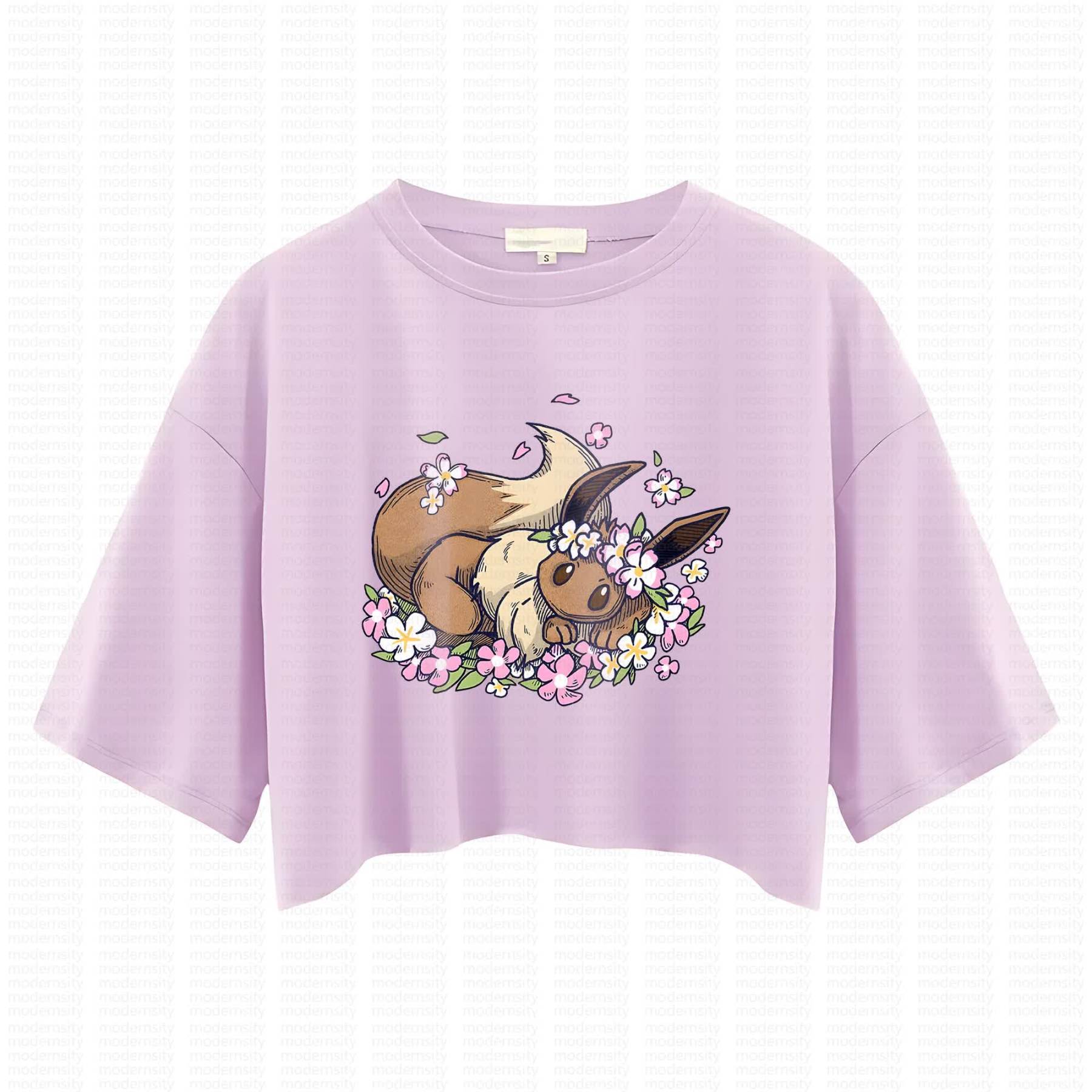 Cute and playful "Pokémon" summer women's cropped top