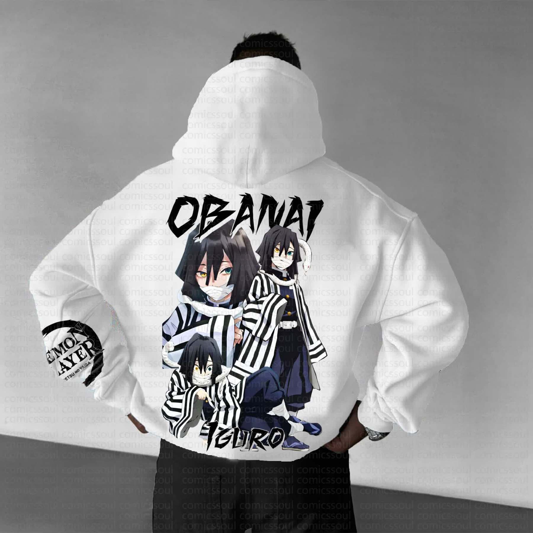 Unisex Anime Graphic Streetwear Vintage Hoodie丨Demon Slayer X Pokémon