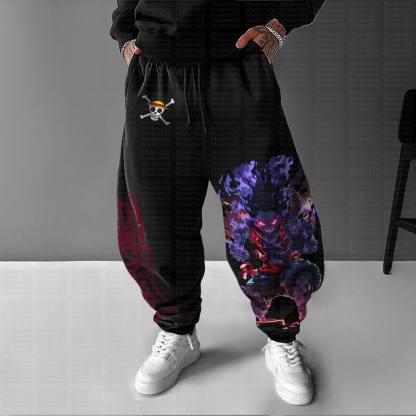 Unisex “One Piece”Anime Printed Gift Oversized Harem Pants