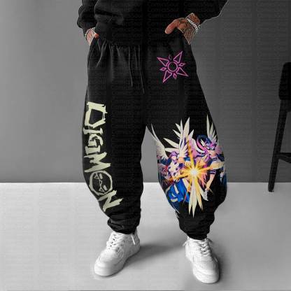 Unisex Anime Inspired Vintage Pants丨Digimon