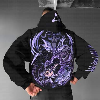 Unisex “JJK” Anime Graphic Streetwear Vintage Hoodie