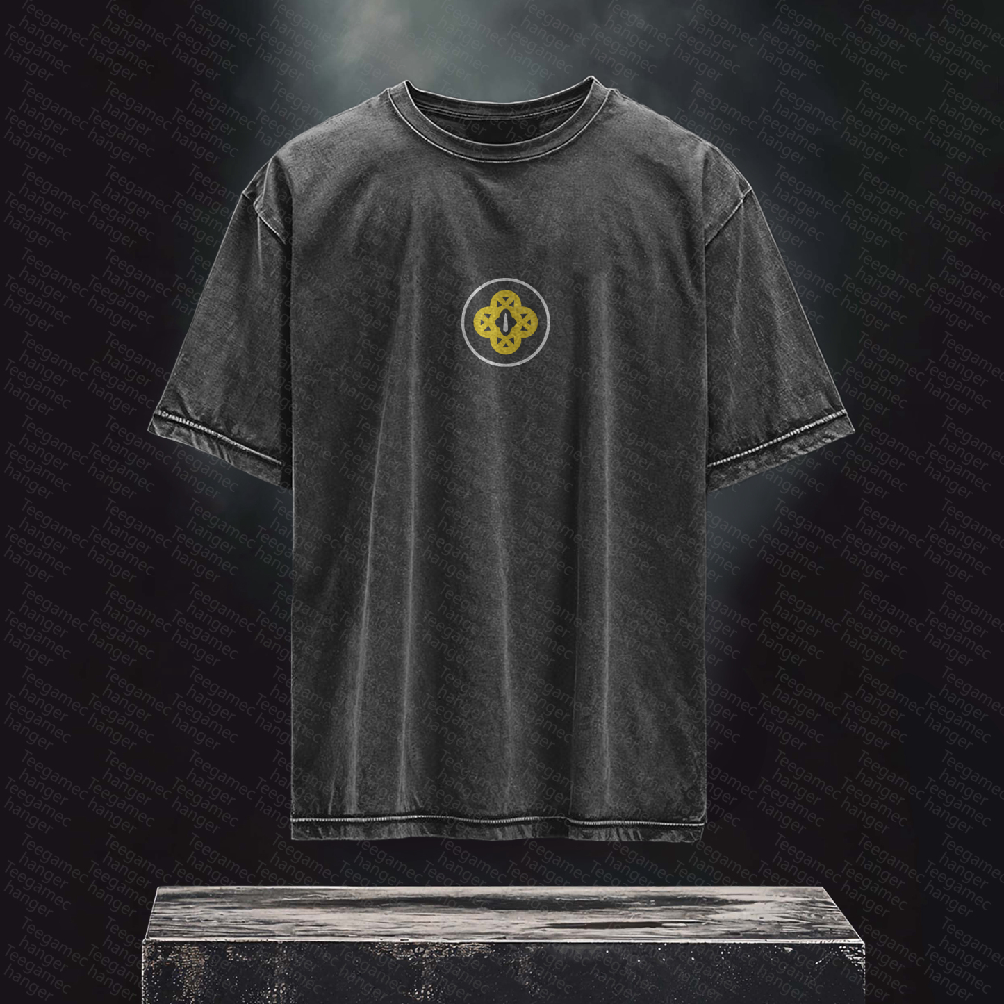 Unisex High Quality Inspired Vintage Washed 3D Direct Injection T-Shirt