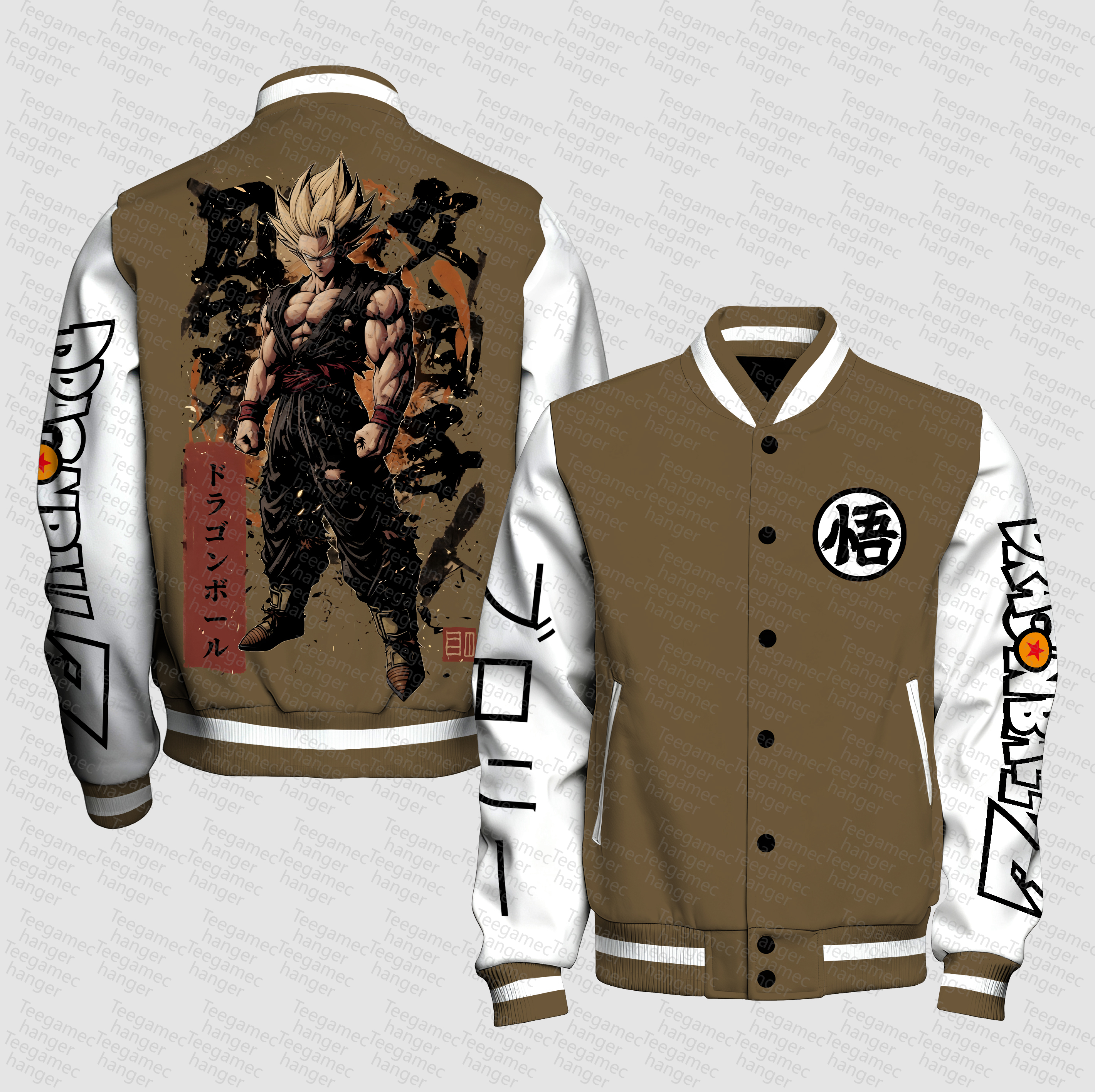 Unisex Vintage Anime Graphic Jacket