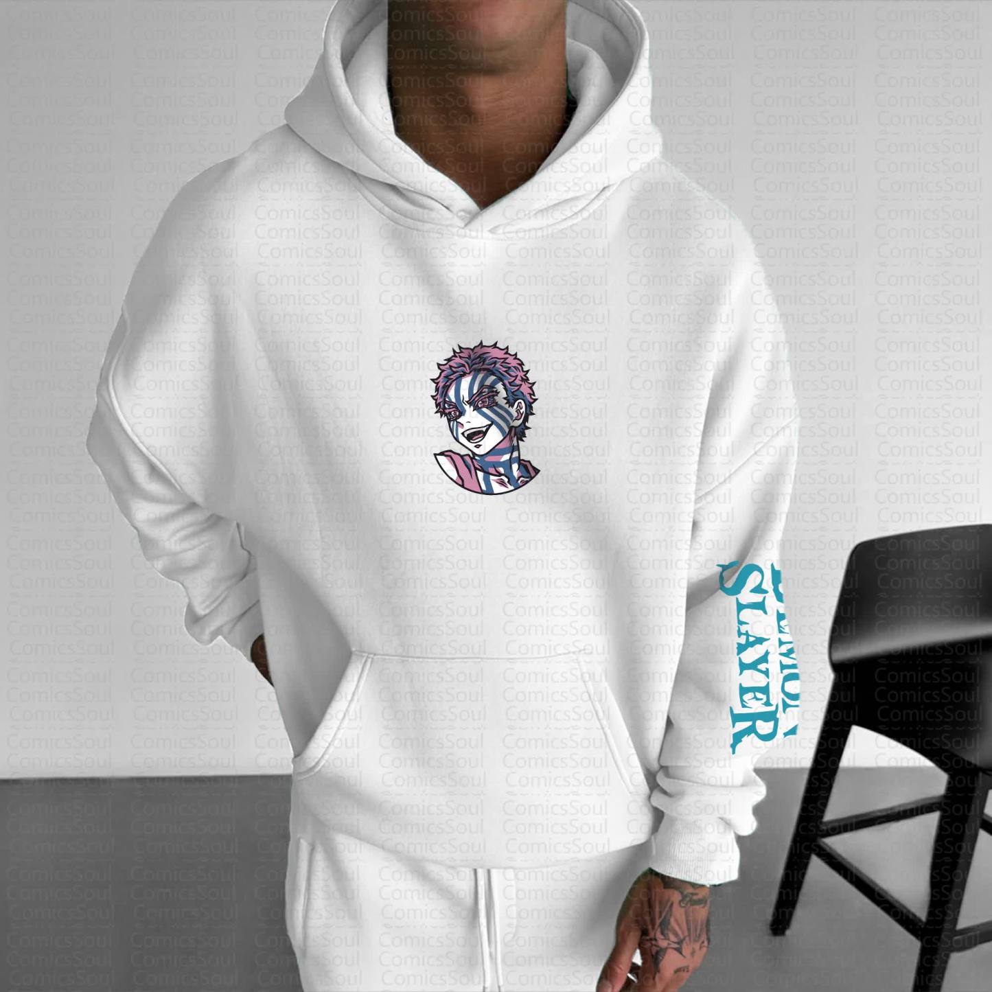 Unisex Anime Graphic Streetwear Vintage Hoodie丨Demon Slayer