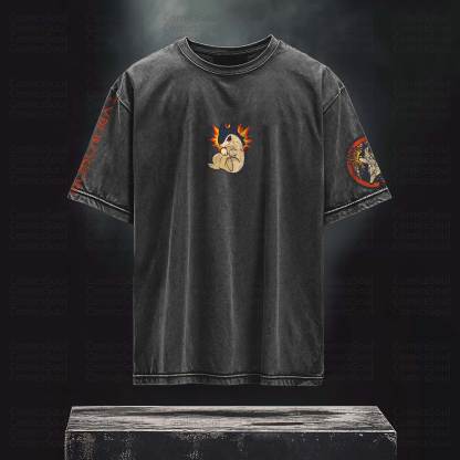 Unisex Anime Inspired Vintage T-Shirt丨Pokémon