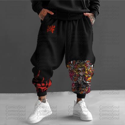 Unisex Anime Inspired Vintage Pants丨Demon Slayer