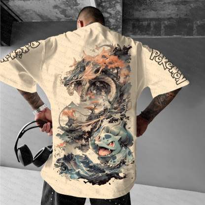 Unisex  "Pokémon" Anime Inspired Vintage T-Shirt