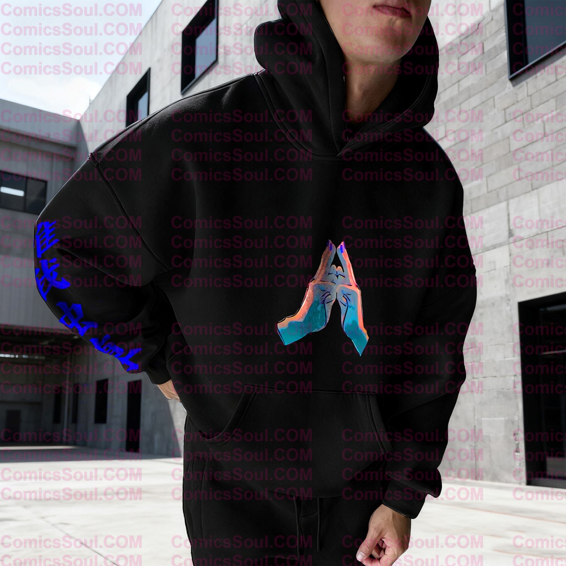 plus velvetUnisex Anime Graphic Streetwear Vintage Hoodie