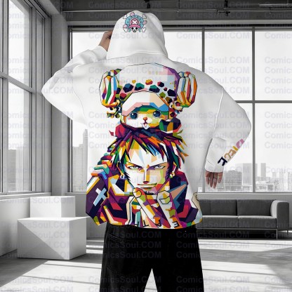 Plus Velvet Unisex Anime Graphic Streetwear Vintage Hoodie