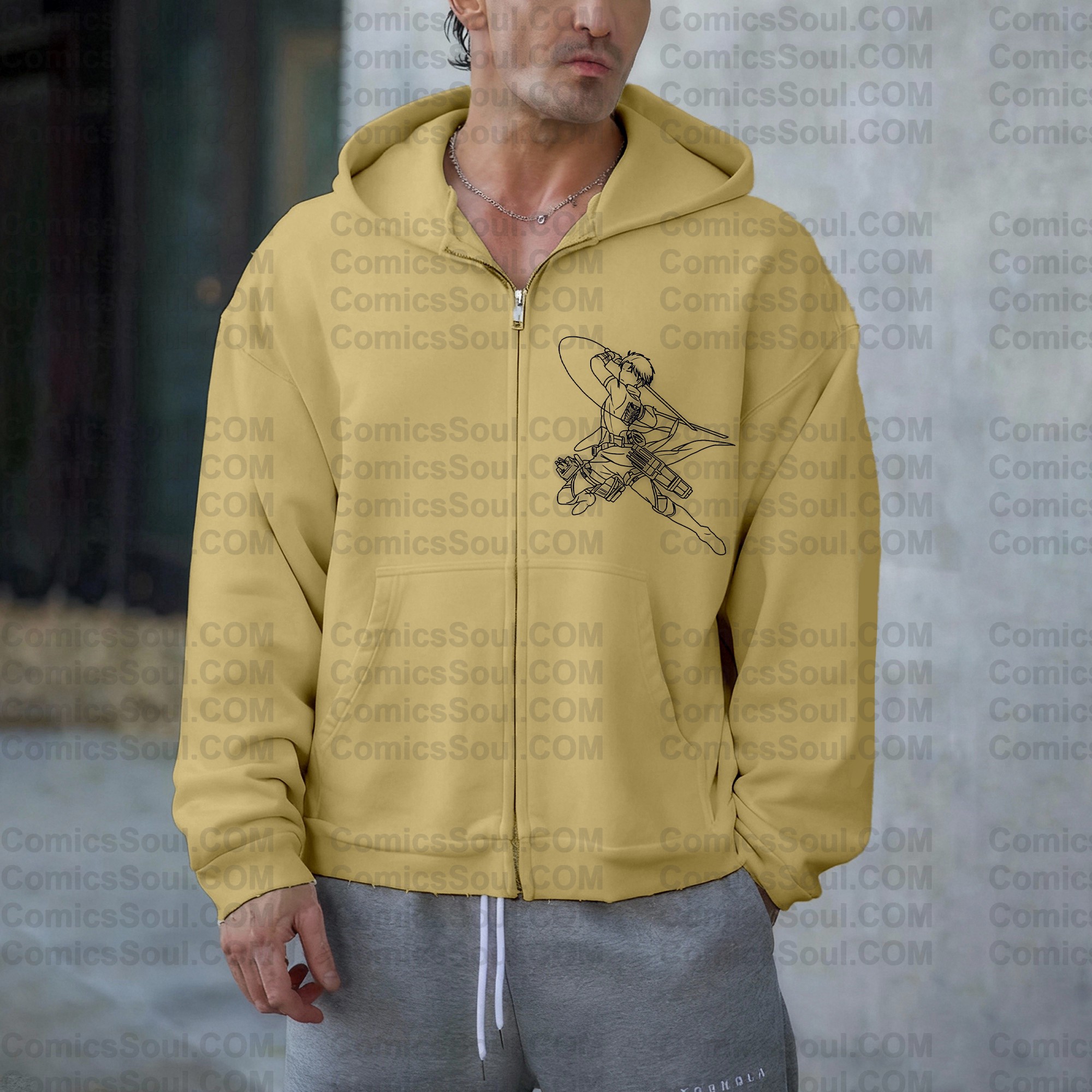 Unisex Graphic Streetwear Vintage Zipper Cardigan Plush Hoodie