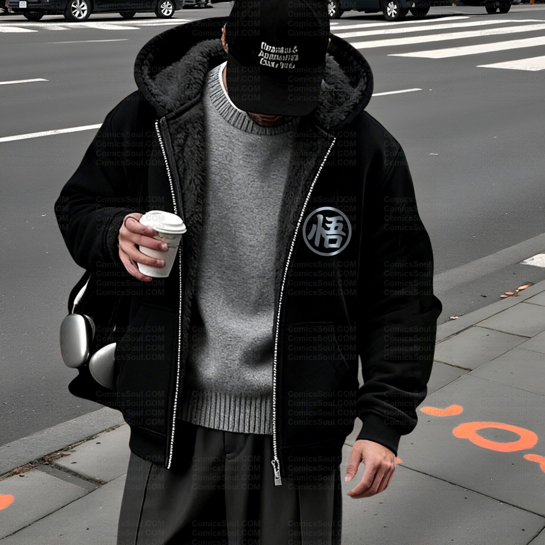 Unisex Graphic Streetwear Vintage Zipper Cardigan Plush Hoodid