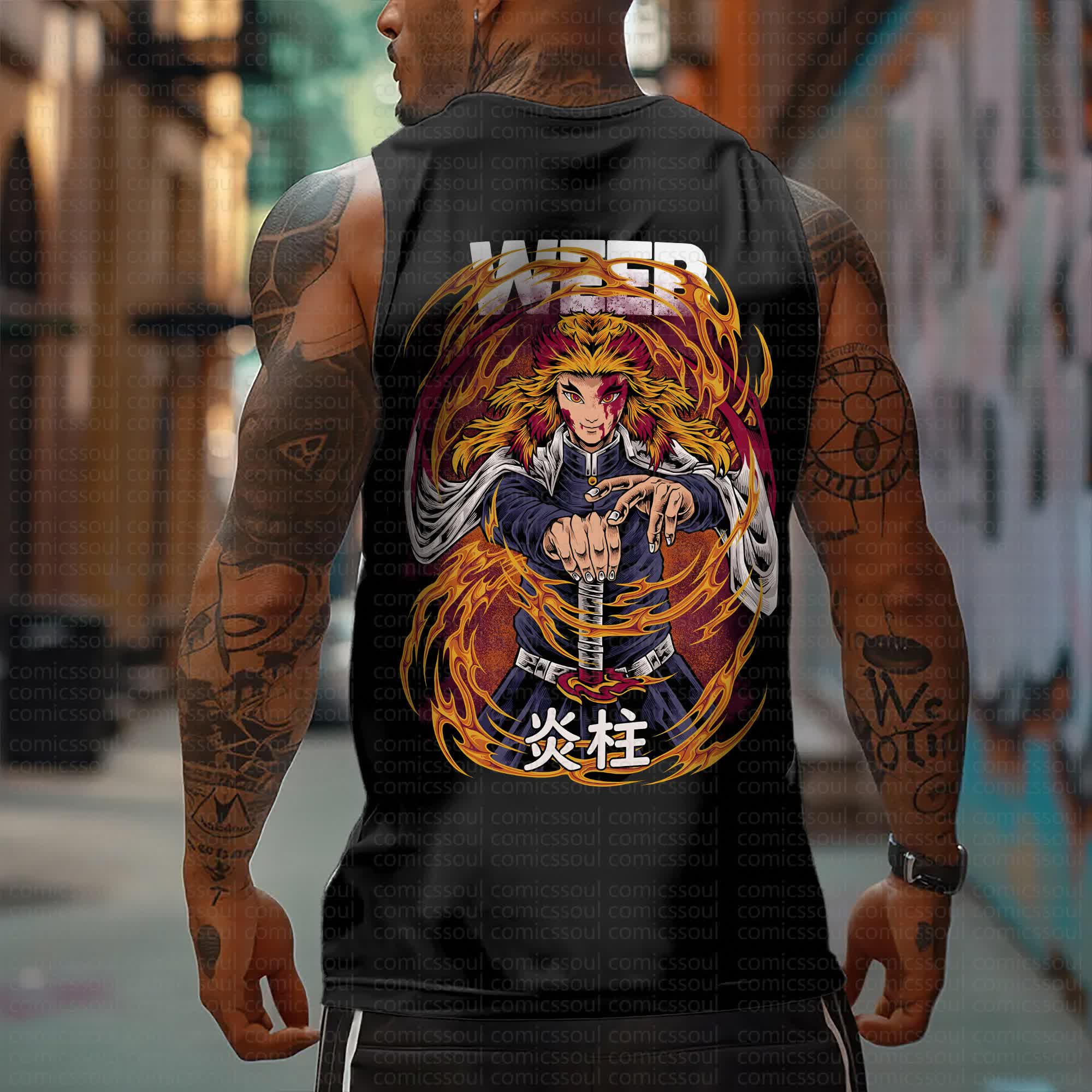 Unisex  “Demon Slayer” Casual Anime  Tank Top