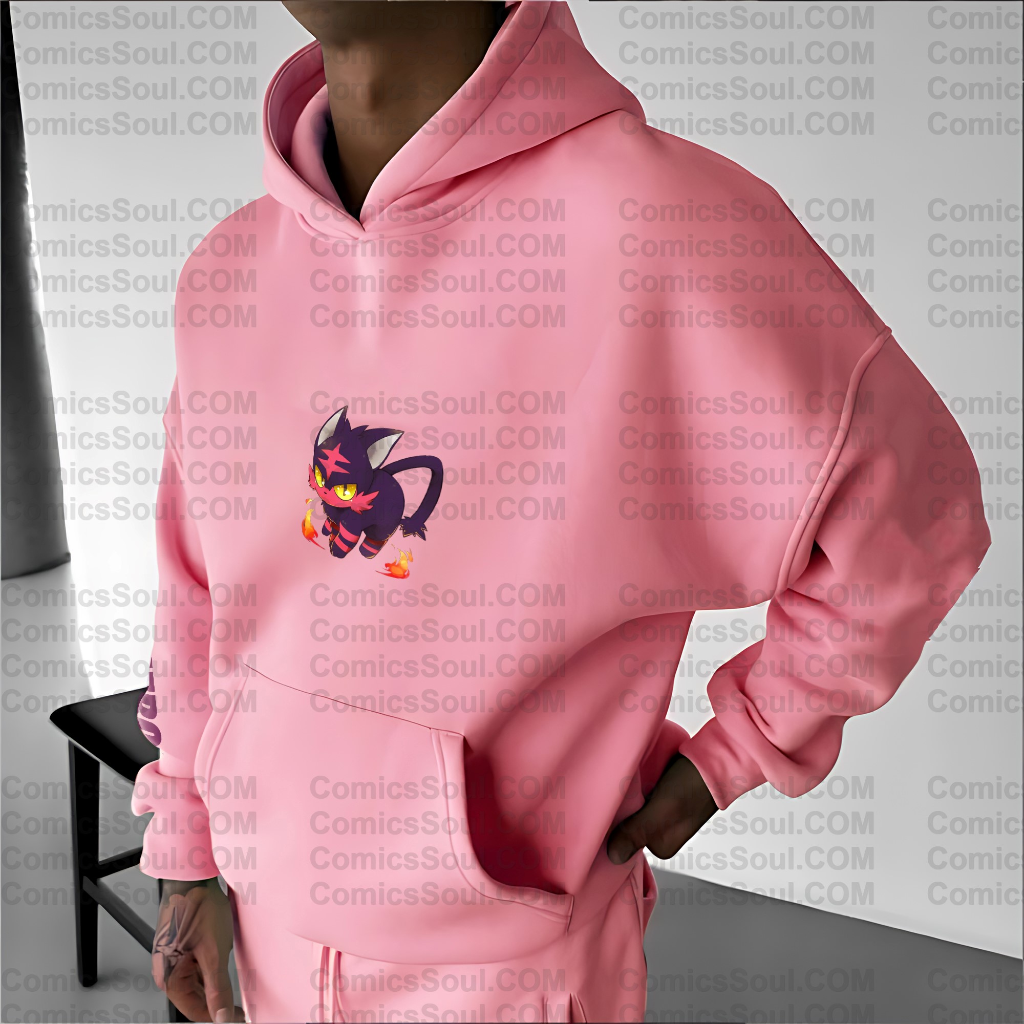 Unisex Anime Graphic Streetwear Vintage Hoodie