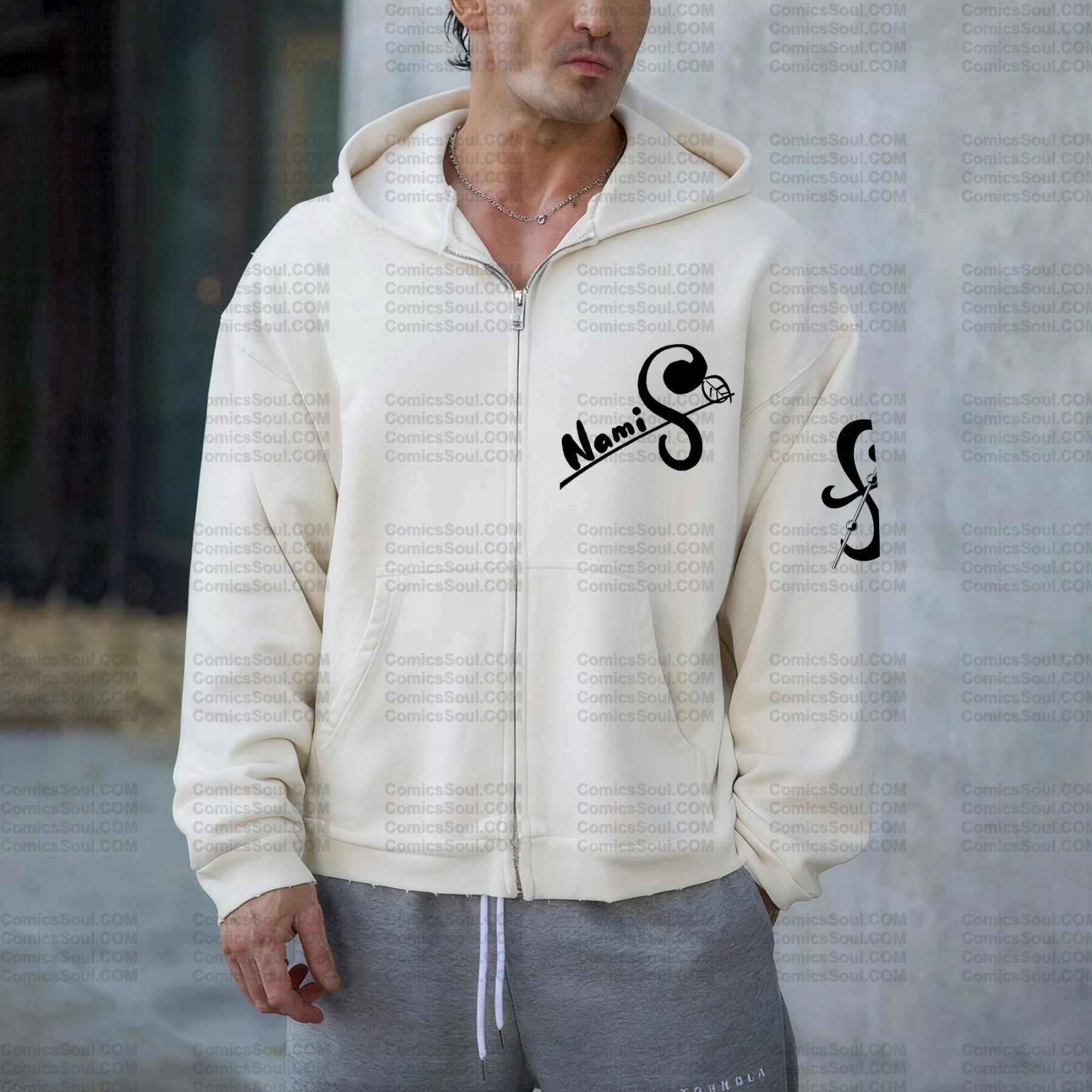 Unisex Graphic Streetwear Vintage Zipper Cardigan Plush Hoodie